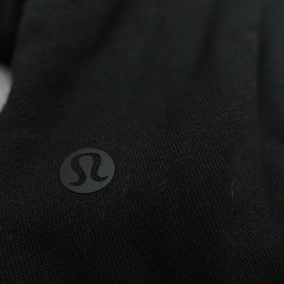 New Lululemon Cotton French Terry Zip Hoodie Black Womens Size 6 - Picture 5 of 10